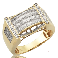 10K Gold | 0.75 CT | Baguette Diamond Ring 