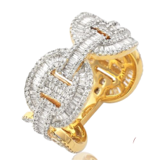 14K Gold | 2.50 CT | Baguette Gucci Ring 