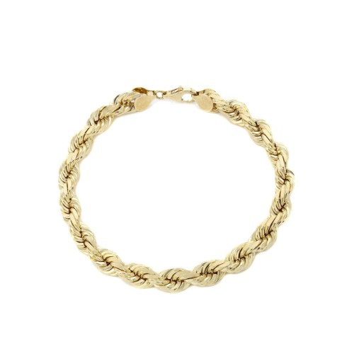 14K Gold | Solid Rope Bracelet