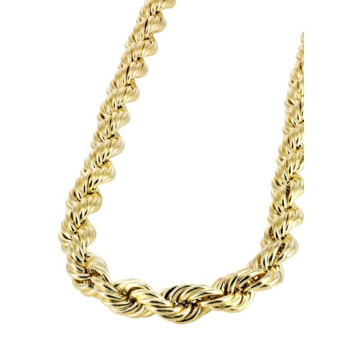 14K Gold | Hollow Rope Chain