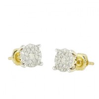 14K Gold | .50 CT | Diamond Luna Earrings