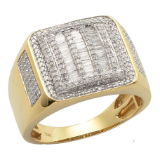 10K Gold | 0.85 CT | Baguette Diamond Ring 