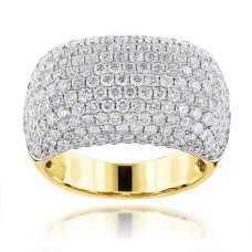14K Gold | 7.05 CT |  Diamond Unique Massive Ring 