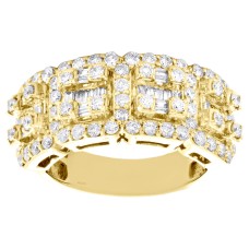 10K Gold | 2.40 CT | Diamond Baguette Wedding Band Ring