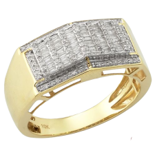 10K Gold |0.85 CT | Diamond Baguette Ring