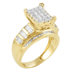 14K Gold | 1.00 CT | Diamond Cinderella Ring