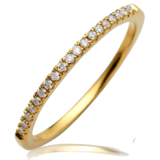14K Gold | 0.11 CT | Diamond Prong Set Ring 