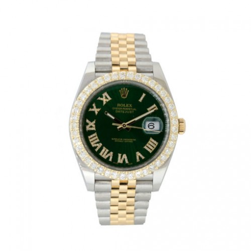 36mm | Rolex Diamond Watch Datejust Green Dial